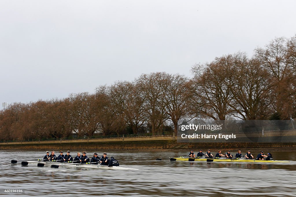 The 2015 BNY Mellon Boat Race - Trial Eights Day 1