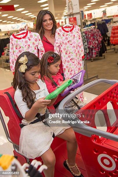 Barbara Bermudo and daughters experience Bullseye's Playground, a one-of-a-kind mobile experience powered by Google at Target at Target Dadeland...