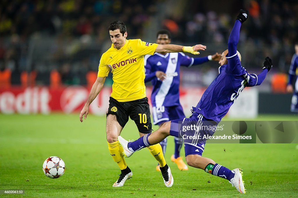 Borussia Dortmund v RSC Anderlecht - UEFA Champions League