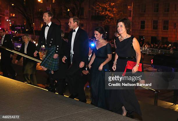 Prince William, Duke of Cambridge and Catherine, Duchess of Cambridge arrive at Metropolitan Museum of Art to attend the St. Andrews 600th...