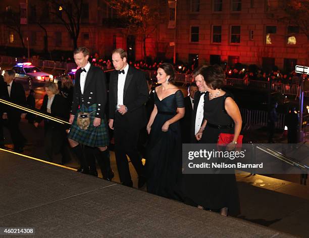 Prince William, Duke of Cambridge and Catherine, Duchess of Cambridge arrive at Metropolitan Museum of Art to attend the St. Andrews 600th...