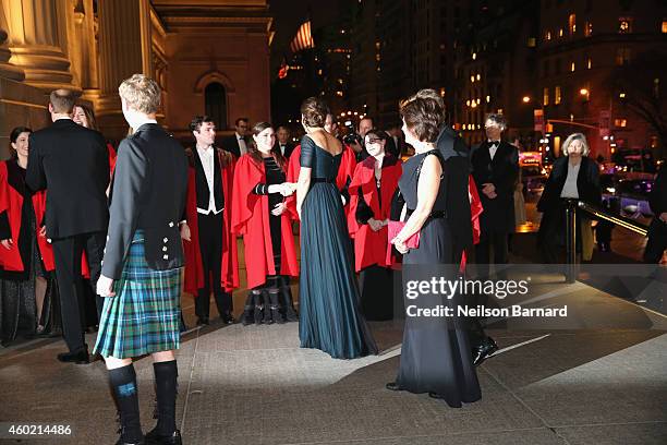 Prince William, Duke of Cambridge and Catherine, Duchess of Cambridge arrive at Metropolitan Museum of Art to attend the St. Andrews 600th...