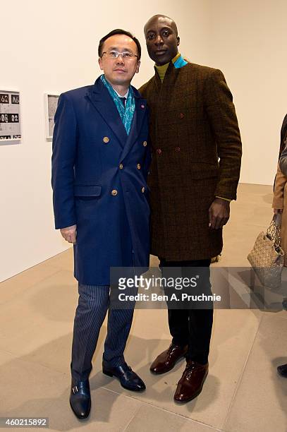 Ozwald Boateng attends the private view for Refraction: The Image Of Sense curated by Peter J. Amdam at Blain Southern on December 9, 2014 in London,...