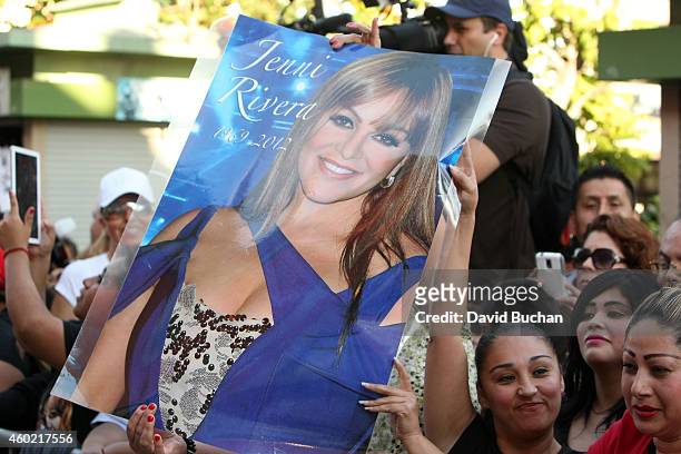 General view of atmosphere as Jenni Rivera is posthumously honored on Plaza Mexico's Walk of Fame at Plaza Mexico on December 9, 2014 in Los Angeles,...