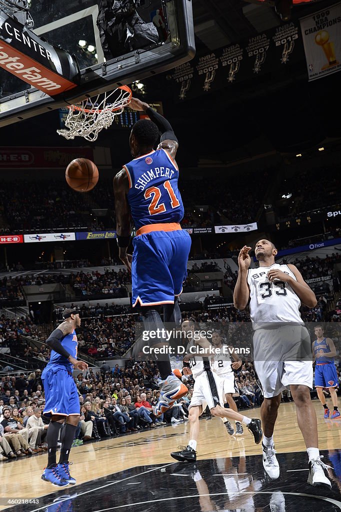 New York Knicks v San Antonio Spurs