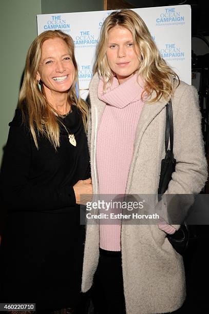 Nan Hauser and Alexandra Richards attend "The Ocean Campaign" Launch Party at The Late Late on December 9, 2014 in New York City.