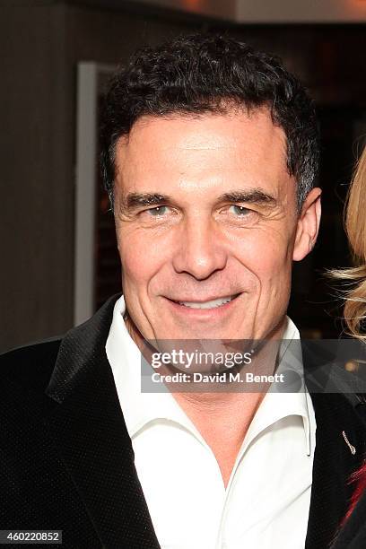 Andre Balazs attends Tara Bernard & Jade Jagger's Christmas Party at the Belgraves Hotel on December 9, 2014 in London, England.