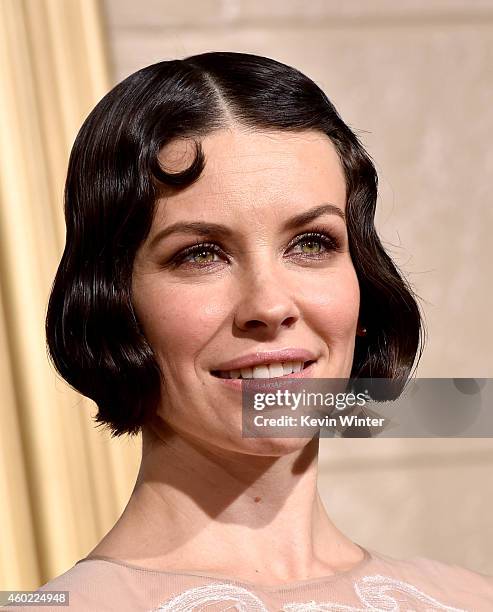 Actress Evangeline Lilly attends the premiere of New Line Cinema, MGM Pictures and Warner Bros. Pictures' "The Hobbit: The Battle of the Five Armies"...