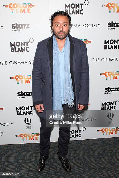 Actor Vikram Chatwal attends The Cinema Society & Montblanc host a special screening of Starz Digital's "The Color of Time" at Landmark Sunshine...