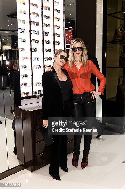 Laura Katzenberg and Katie Nehra attend Gucci Hosts Private Cocktail Party To Benefit GLSEN at Gucci Los Angeles on December 9, 2014 in Los Angeles,...