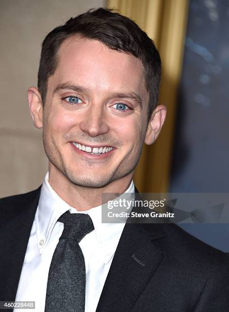 Elijah Wood arrives at the "The Hobbit: The Battle Of The Five Armies" at Dolby Theatre on December 9, 2014 in Hollywood, California.