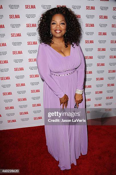 Oprah Winfrey attends the "Selma" and the Legends Who Paved the Way gala at Bacara Resort on December 6, 2014 in Goleta, California.