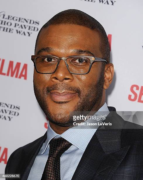 Actor Tyler Perry attends the "Selma" and the Legends Who Paved the Way gala at Bacara Resort on December 6, 2014 in Goleta, California.