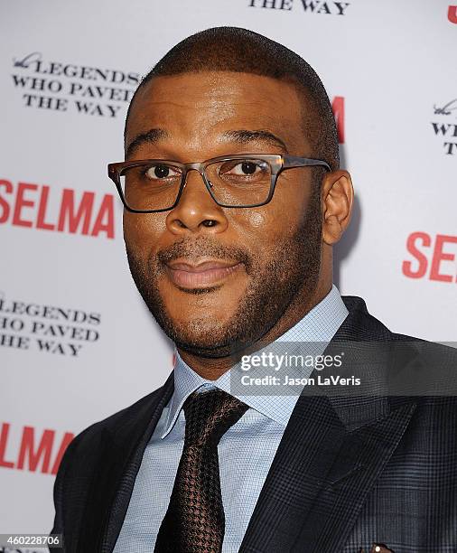 Actor Tyler Perry attends the "Selma" and the Legends Who Paved the Way gala at Bacara Resort on December 6, 2014 in Goleta, California.