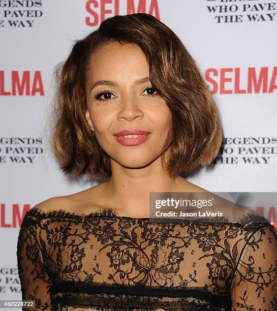 Actress Carmen Ejogo attends the "Selma" and the Legends Who Paved the Way gala at Bacara Resort on December 6, 2014 in Goleta, California.