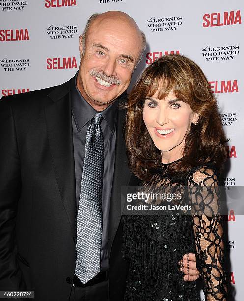 Dr. Phil McGraw and wife Robin McGraw attend the "Selma" and the Legends Who Paved the Way gala at Bacara Resort on December 6, 2014 in Goleta,...