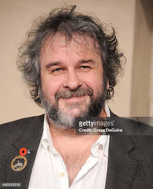 Director Peter Jackson arrives at the Los Angeles premiere of "The Hobbit: The Battle Of The Five Armies" at Dolby Theatre on December 9, 2014 in...