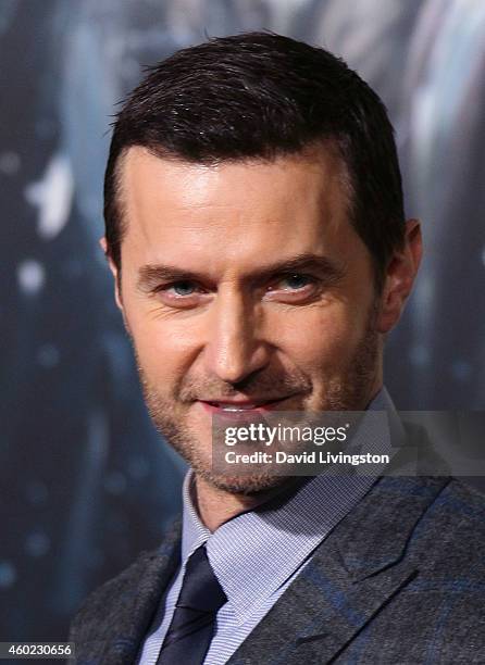 Actor Richard Armitage attends the premiere of New Line Cinema, MGM Pictures and Warner Bros. Pictures' "The Hobbit: The Battle of the Five Armies"...