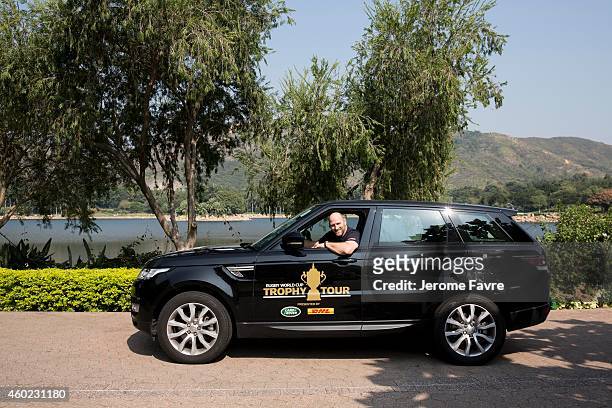 Rugby World Cup 2003 winner and Land Rover Ambassador, Lawrence Dallaglio takes a drive in Hong Kong as part of Land Rover's Least Driven Path during...