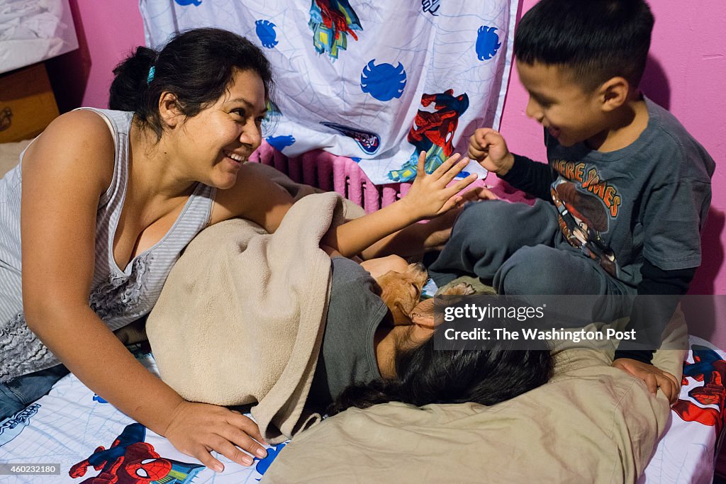 Rosa Pelaez, 32, and her husband, Juan Flores, 41, qualify for President Obama's executive action through their four US born children.