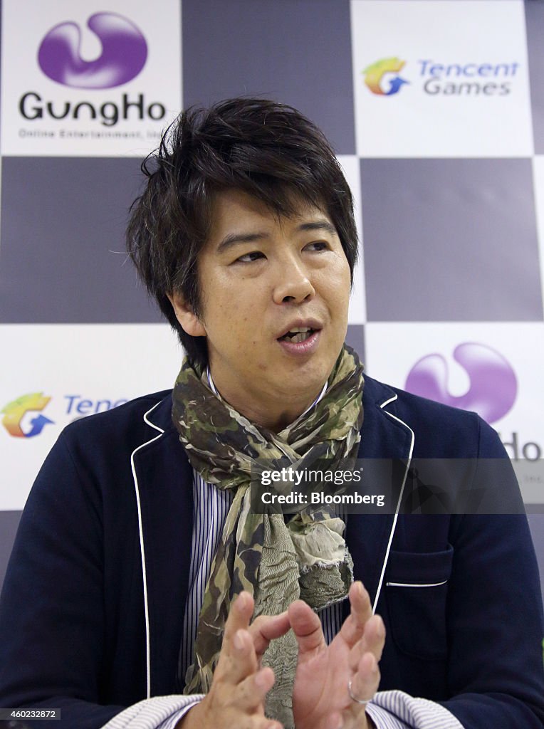 GungHo Online Entertainment Inc. President Kazuki Morishita News Conference Announcing First Game Title For China