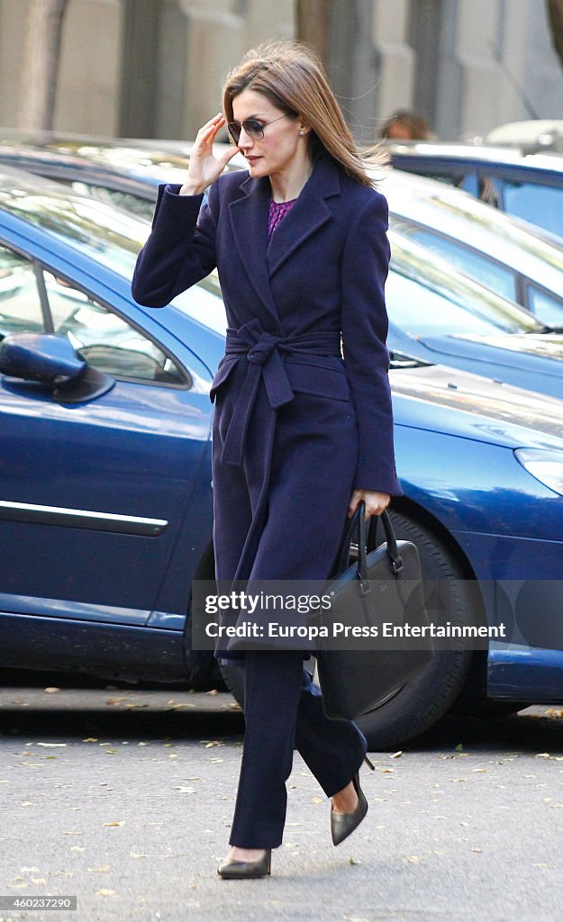 Queen Letizia Of Spain Attends Spanish Asociation Against Cancer Meeting