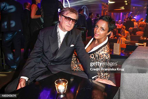 Carlo Rola and Dennenesch Zoude attend the Bambi Awards 2014 after show party on November 14, 2014 in Berlin, Germany.