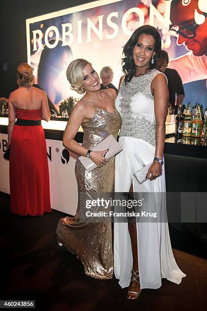 Jennifer Knaeble and Marie Amière attend the Bambi Awards 2014 after show party on November 14, 2014 in Berlin, Germany.