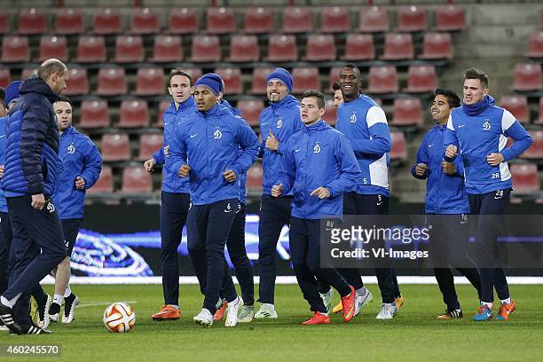 Douglas of Dinamo Moscow during a training session of Dinamo Moscow prior to the Europa League match between PSV Eindhoven and Dinamo Moscow on...