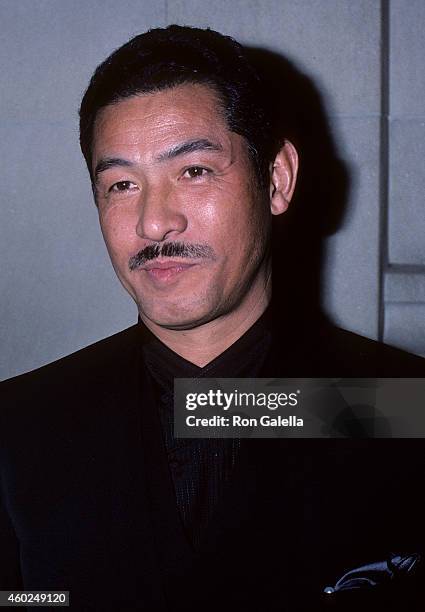 Fashion designer Issey Miyake attends the Metropolitan Museum of Art's Costume Institute Gala Exhibition of "Dance" on December 8, 1986 at the...