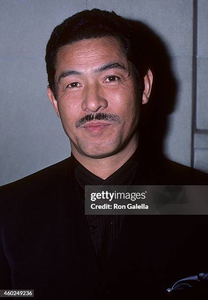 Fashion designer Issey Miyake attends the Metropolitan Museum of Art's Costume Institute Gala Exhibition of "Dance" on December 8, 1986 at the...