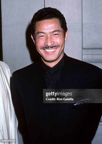 Fashion designer Issey Miyake attends the Metropolitan Museum of Art's Costume Institute Gala Exhibition of "Dance" on December 8, 1986 at the...