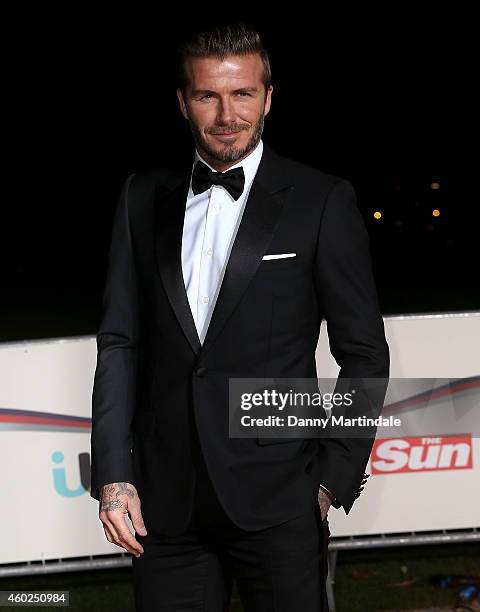 David Beckham attends A Night Of Heroes: The Sun Military Awards at National Maritime Museum on December 10, 2014 in London, England.