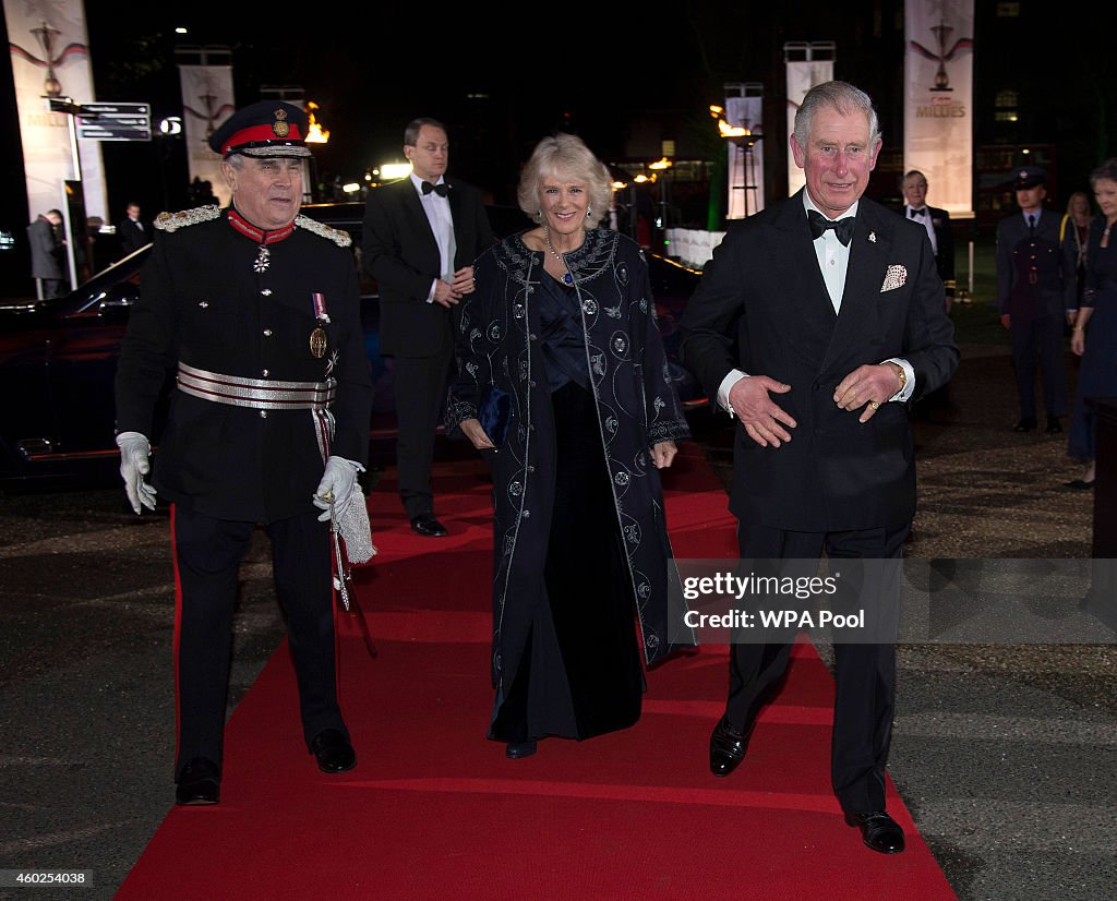 Prince Of Wales And Duchess Of Cornwall Attend The Sun Military Awards 2014