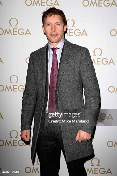 Singer James Blunt attends the Omega Oxford Street Store Opening Party at The Shard on December 10, 2014 in London, England.