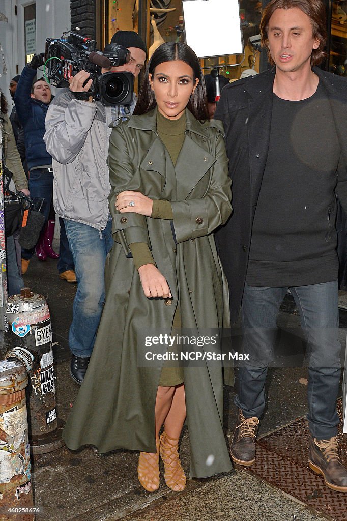 Celebrity Sightings In New York City - December 10, 2014