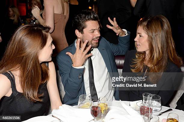 Claire Forlani, Dominic Cooper and Cindy Crawford attend a private dinner celebrating the opening of the OMEGA Oxford Street boutique at Aqua Shard...