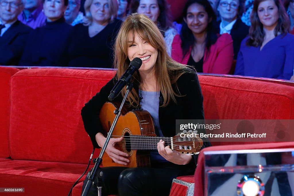 'Vivement Dimanche' French TV Show At Pavillon Gabriel In Paris