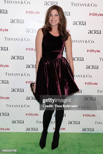 Linda Evangelista attends the 19th Annual ACRIA Holiday Dinner at Skylight Modern on December 10, 2014 in New York City.
