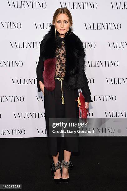 Olivia Palermo attends the Valentino Sala Bianca 945 Event on December 10, 2014 in New York City.