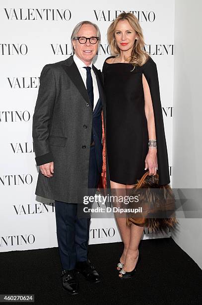 Tommy Hilfiger and Dee Ocleppo attend the Valentino Sala Bianca 945 Event on December 10, 2014 in New York City.