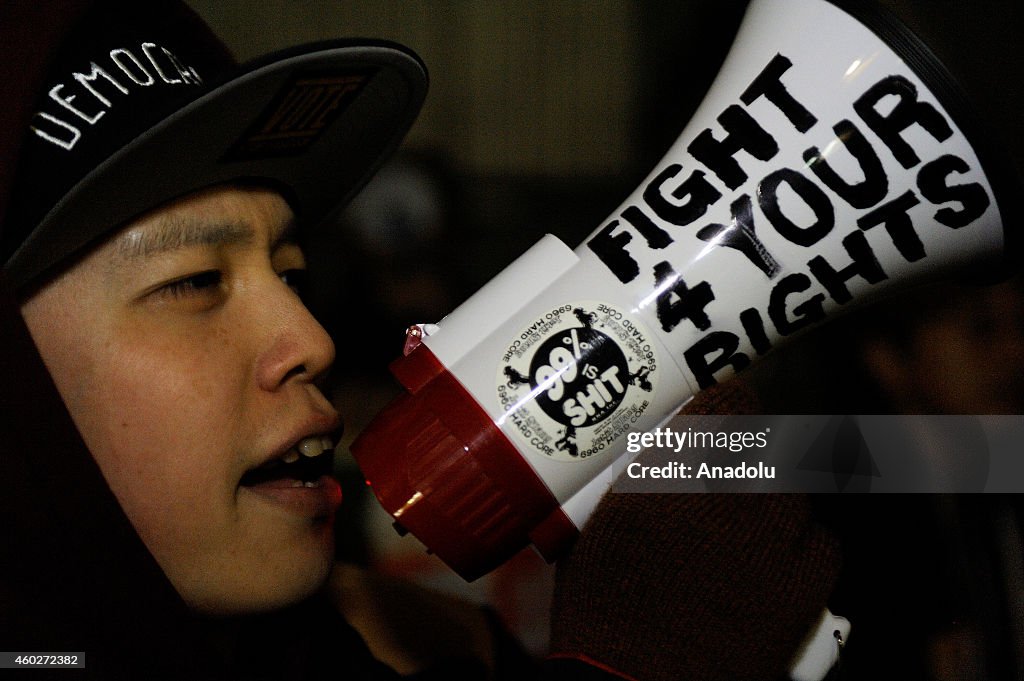 Protest against the state secrets law in Tokyo