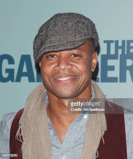 Actor Cuba Gooding Jr. Attends "The Gambler" New York premiere at AMC Lincoln Square Theater on December 10, 2014 in New York City.