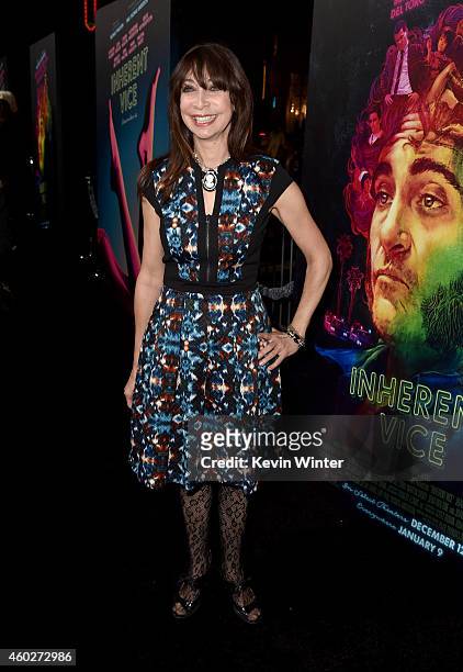 Actress Illeana Douglas attends the premiere of Warner Bros. Pictures' "Inherent Vice" at TCL Chinese Theatre on December 10, 2014 in Hollywood,...