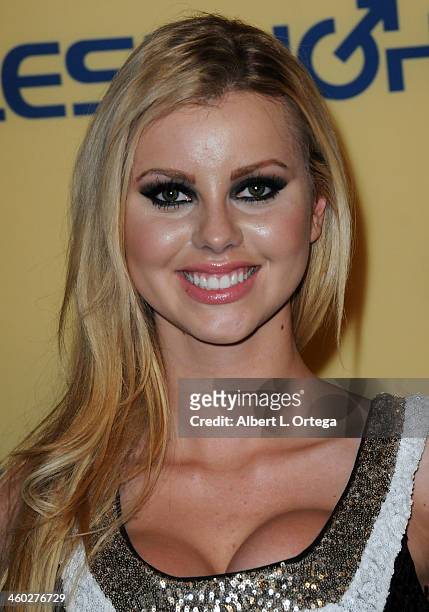 Adult Film actress Jessie Rogers arrives for the 2013 XBIZ Awards held at the Hyatt Regency Century Plaza on January 11, 2013 in Century City,...