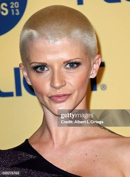 Adult film actress Joslyn James arrives for the 2013 XBIZ Awards held at the Hyatt Regency Century Plaza on January 11, 2013 in Century City,...