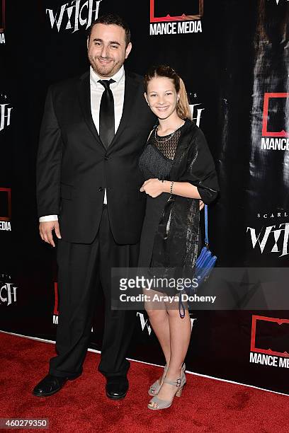 Rabbath and Avery Kristen Pohl attend the premiere of F.C. Rabbath's "Scarlet's Witch" at the Vista Theatre on December 10, 2014 in Los Angeles,...