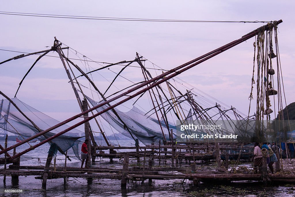 The Chinese fishing nets at  Kochi are used for a unique...