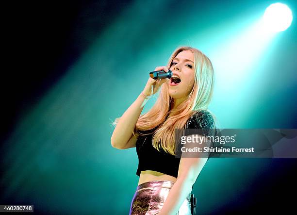Becky Hill performs at Radio City Live on December 10, 2014 in Liverpool, England.