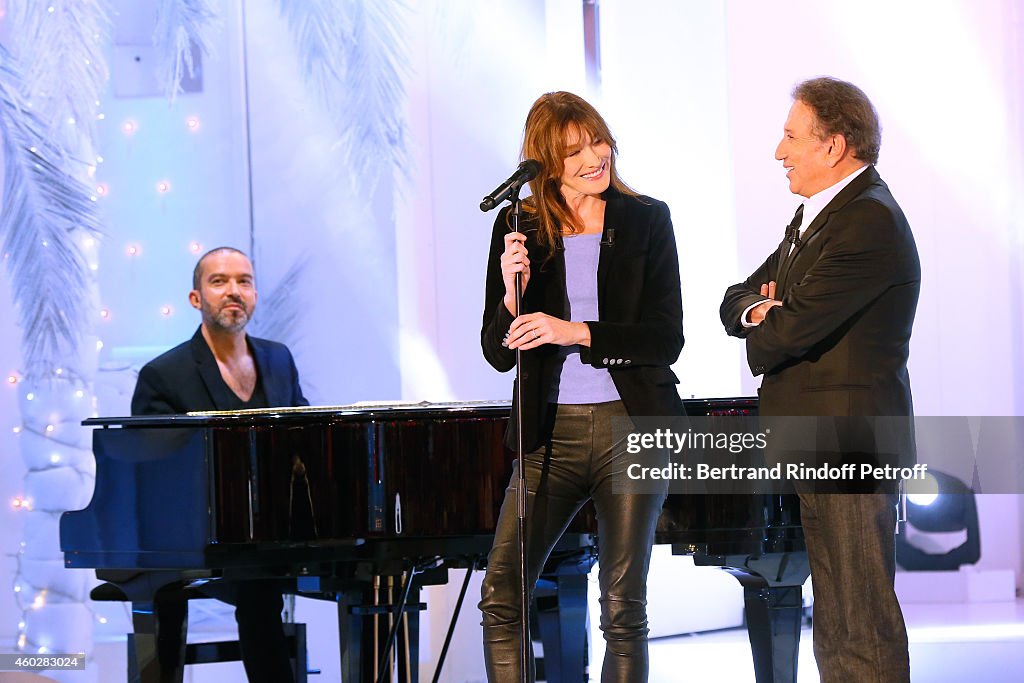 'Vivement Dimanche' French TV Show At Pavillon Gabriel In Paris